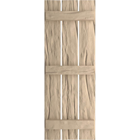Ekena Millwork 17.5-in W x 70-in H Riverwood Paintable/Stainable Board and batten Spaced Exterior Shutters ( 2 -Pack )