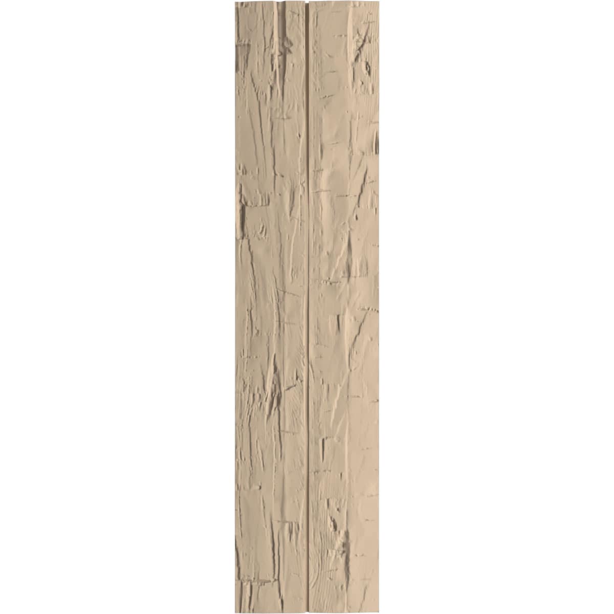 Ekena Millwork 11-in W x 84-in H Hand Hewn Paintable/Stainable Board and batten No batten Exterior Shutters ( 2 -Pack )