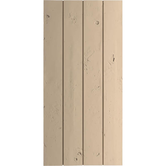 Ekena Millwork 22-in W x 76-in H Knotty Pine Paintable/Stainable Board and batten No batten Exterior Shutters ( 2 -Pack )