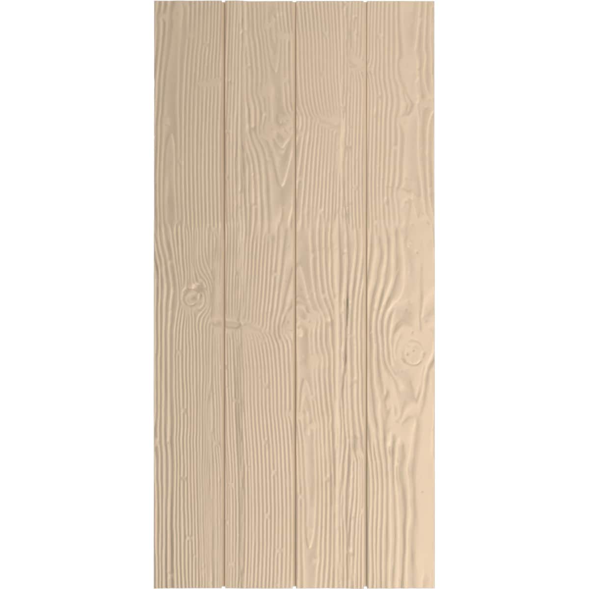 Ekena Millwork 22-in W x 78-in H Sandblasted Paintable/Stainable Board and batten No batten Exterior Shutters ( 2 -Pack )