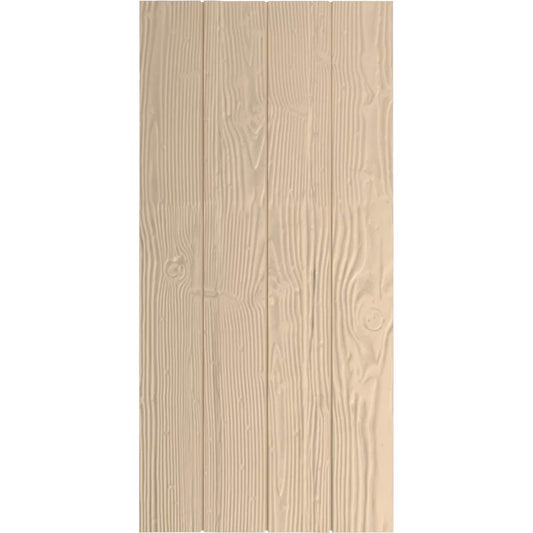 Ekena Millwork 22-in W x 78-in H Sandblasted Paintable/Stainable Board and batten No batten Exterior Shutters ( 2 -Pack )