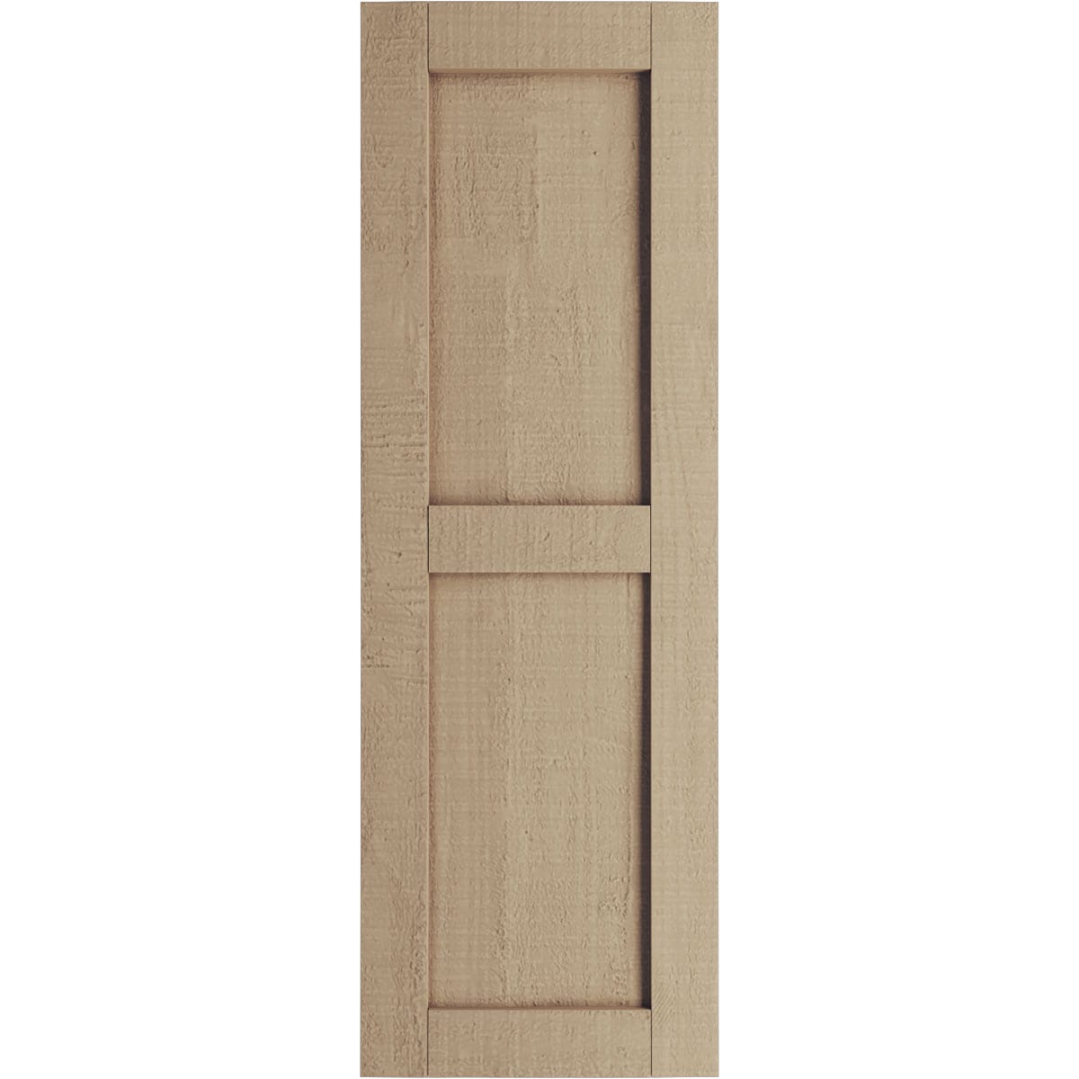 Ekena Millwork 18-in W x 70-in H Rough Cedar Paintable/Stainable Flat panel Exterior Shutters ( 2 -Pack )
