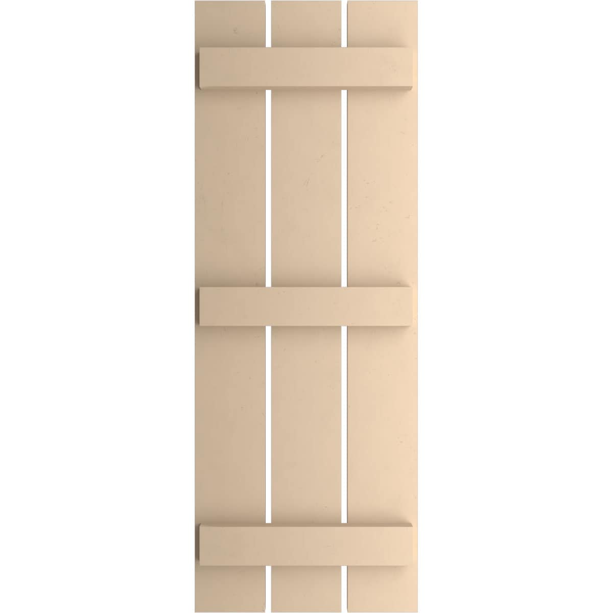 Ekena Millwork 17.5-in W x 60-in H Smooth Paintable/Stainable Board and batten Spaced Exterior Shutters ( 2 -Pack )
