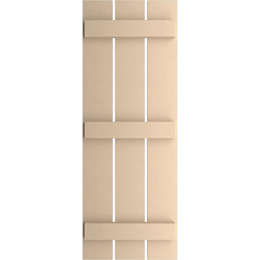 Ekena Millwork 17.5-in W x 84-in H Smooth Paintable/Stainable Board and batten Spaced Exterior Shutters ( 2 -Pack )