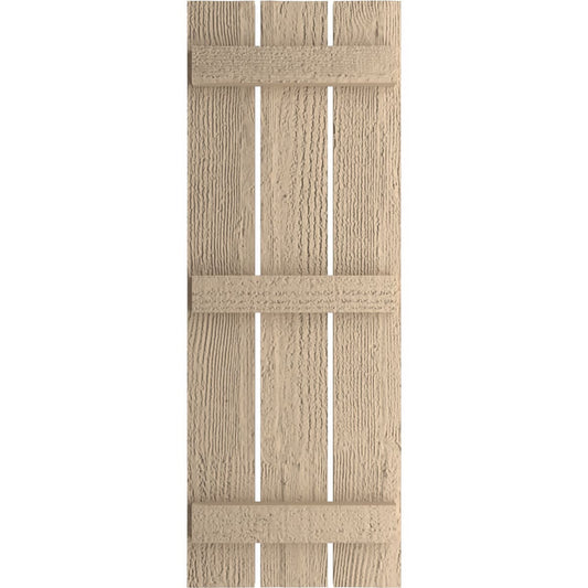 Ekena Millwork 17.5-in W x 78-in H Rough Sawn Paintable/Stainable Board and batten Spaced Exterior Shutters ( 2 -Pack )