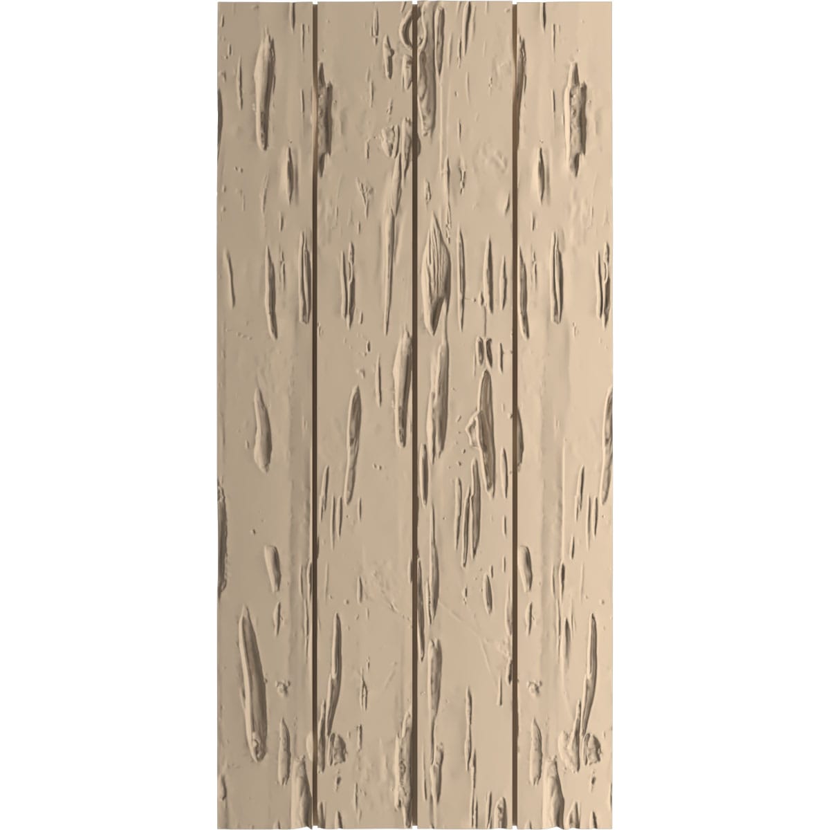 Ekena Millwork 22-in W x 78-in H Pecky Cypress Paintable/Stainable Board and batten No batten Exterior Shutters ( 2 -Pack )