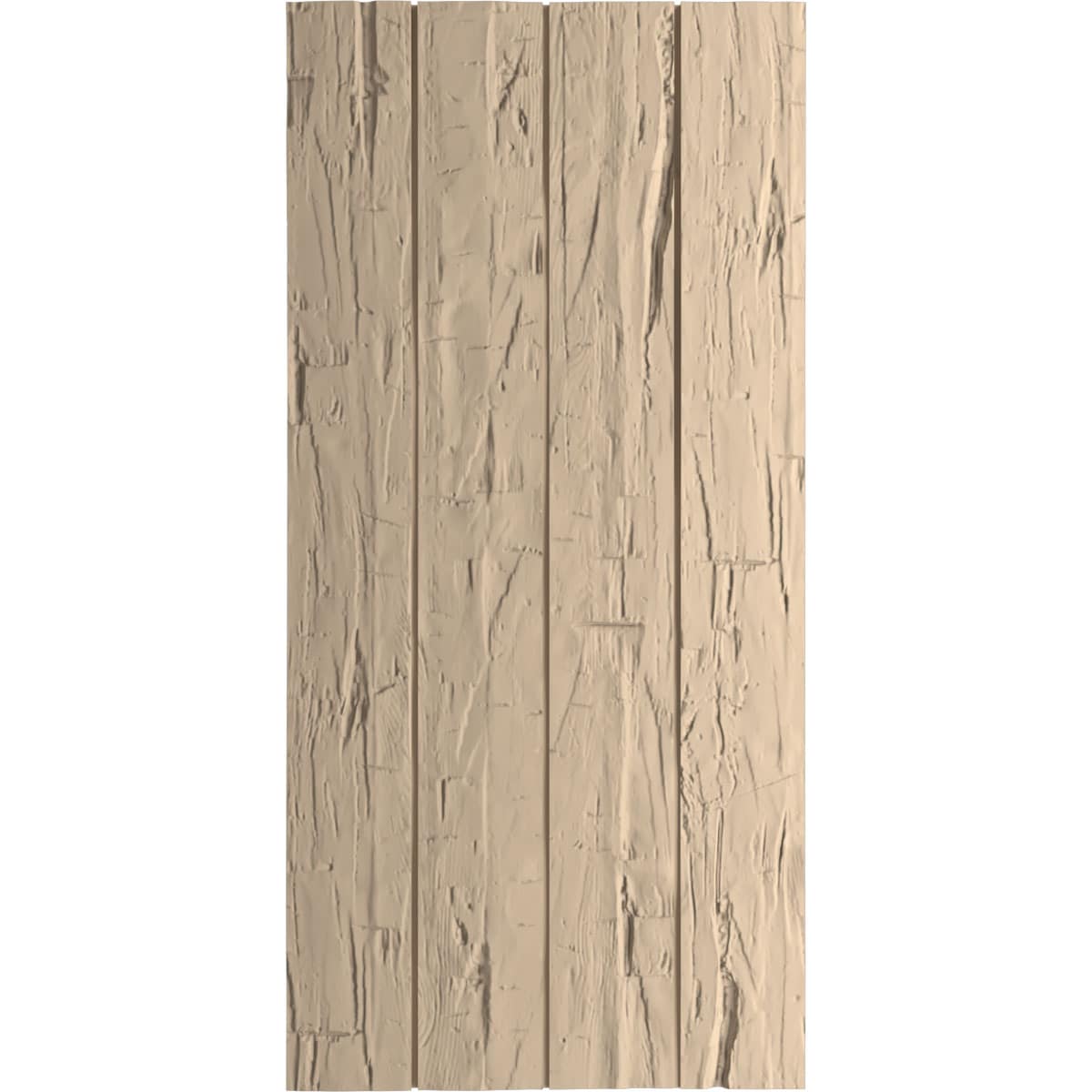 Ekena Millwork 22-in W x 62-in H Hand Hewn Paintable/Stainable Board and batten No batten Exterior Shutters ( 2 -Pack )