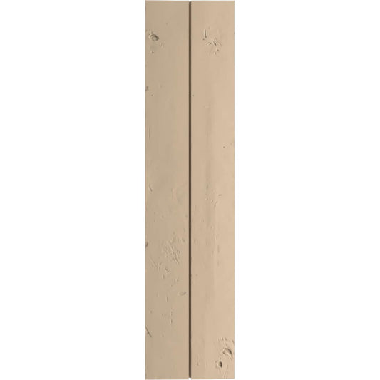 Ekena Millwork 11-in W x 84-in H Knotty Pine Paintable/Stainable Board and batten No batten Exterior Shutters ( 2 -Pack )