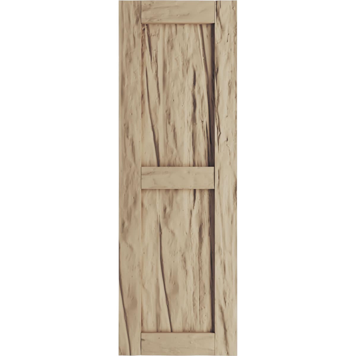 Ekena Millwork 15-in W x 76-in H Riverwood Paintable/Stainable Flat panel Exterior Shutters ( 2 -Pack )