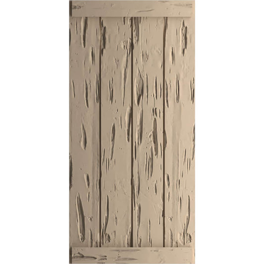 Ekena Millwork 22-in W x 60-in H Unfinished Paintable/Stainable Board and batten End batten Exterior Shutters ( 2 -Pack )