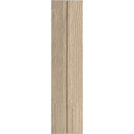 Ekena Millwork 11-in W x 74-in H Rough Sawn Paintable/Stainable Board and batten No batten Exterior Shutters ( 2 -Pack )