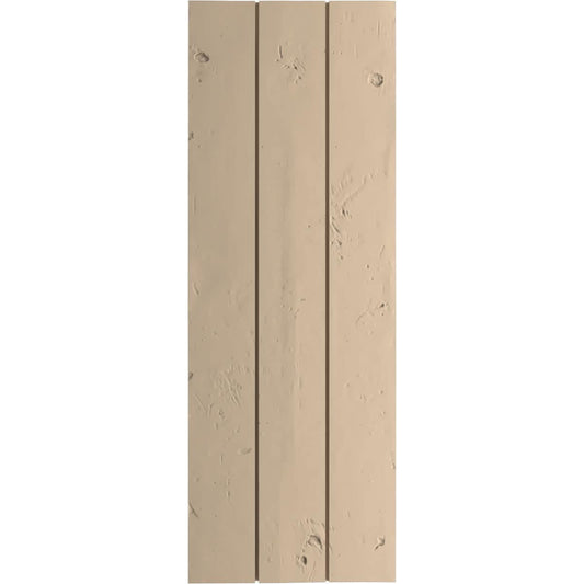 Ekena Millwork 16.5-in W x 76-in H Knotty Pine Paintable/Stainable Board and batten No batten Exterior Shutters ( 2 -Pack )