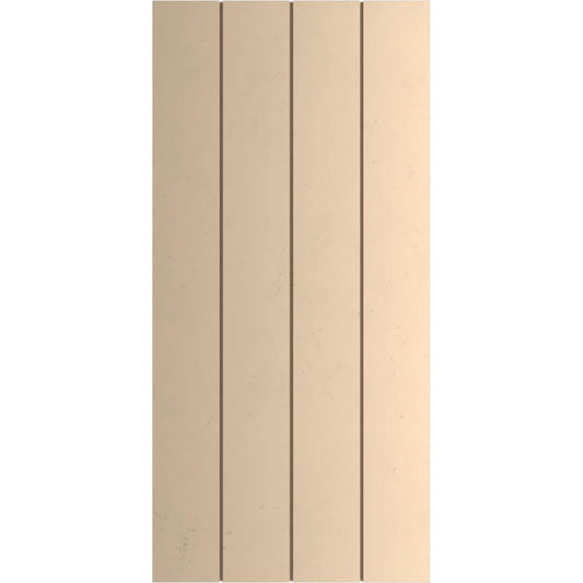 Ekena Millwork 22-in W x 86-in H Smooth Paintable/Stainable Board and batten Exterior Shutters ( 2 -Pack )