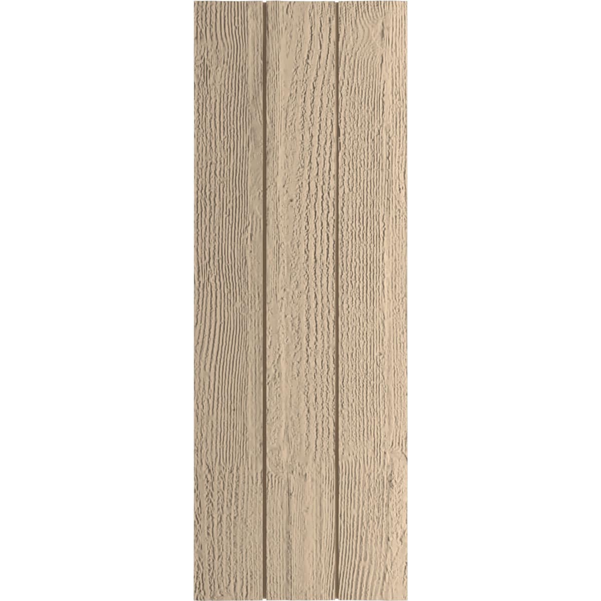 Ekena Millwork 16.5-in W x 86-in H Rough Sawn Paintable/Stainable Board and batten No batten Exterior Shutters ( 2 -Pack )