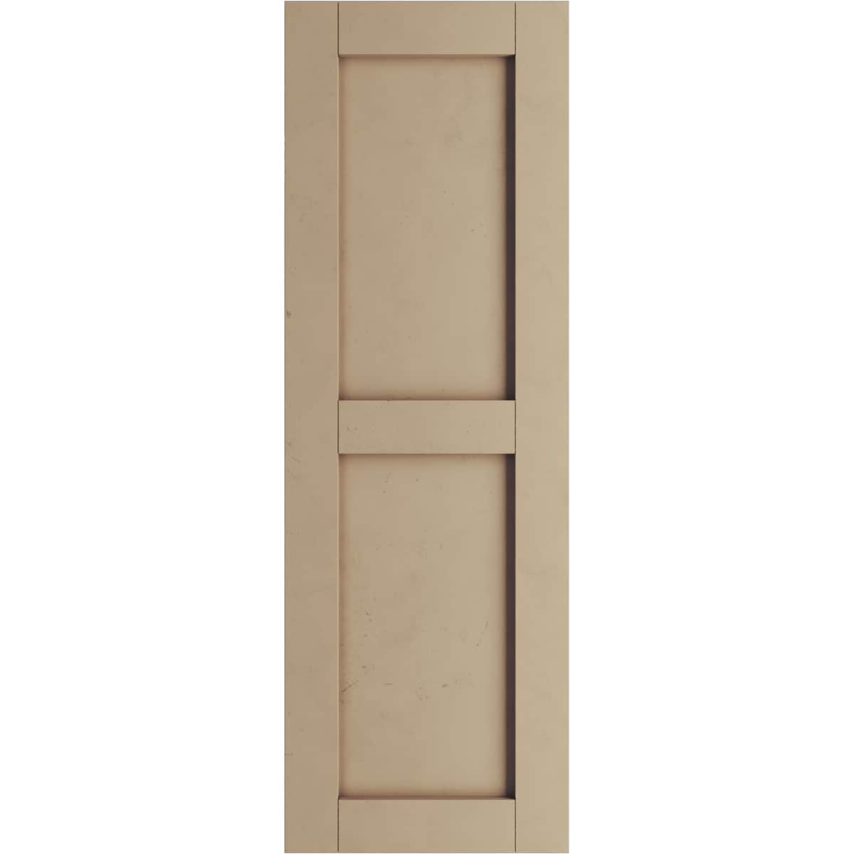 Ekena Millwork 15-in W x 72-in H Smooth Paintable/Stainable Flat panel Exterior Shutters ( 2 -Pack )