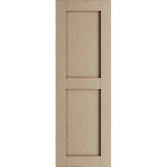 Ekena Millwork 15-in W x 72-in H Smooth Paintable/Stainable Flat panel Exterior Shutters ( 2 -Pack )