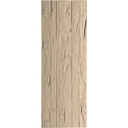Ekena Millwork 16.5-in W x 86-in H Hand Hewn Paintable/Stainable Board and batten No batten Exterior Shutters ( 2 -Pack )