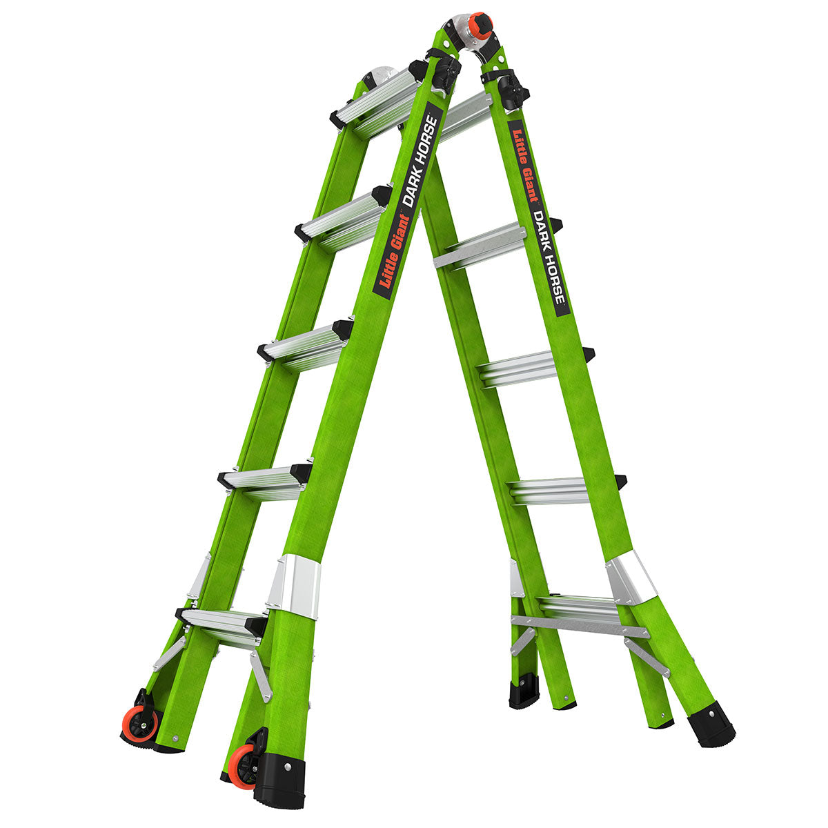 Little Giant Ladders Dark Horse 2 M22 22-ft Reach Type 1a- 300-lb Load Capacity Telescoping Multi-Position Ladder 16122-001