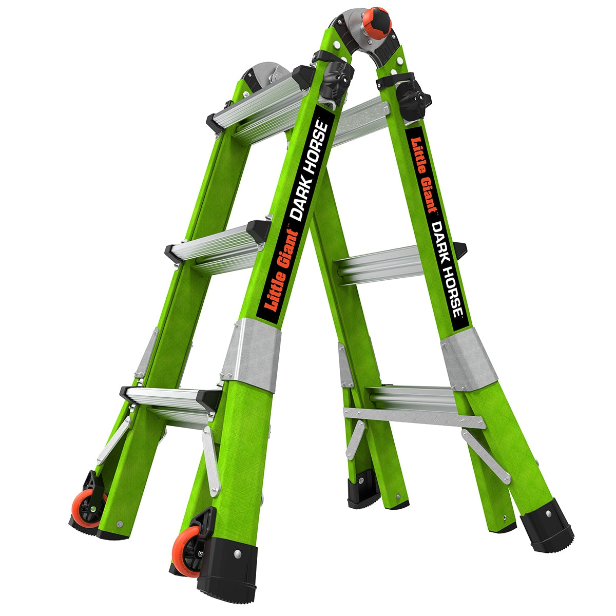 Little Giant Ladders Dark Horse 2 M13 13-ft Reach Type 1a- 300-lb Load Capacity Telescoping Multi-Position Ladder 16113-001