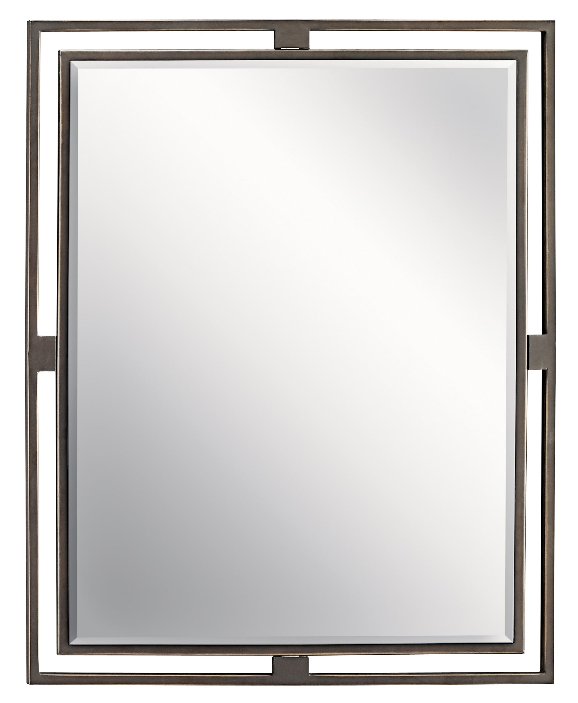 Kichler Hendrik 24-in x 30-in Framed Rectangle Bathroom Vanity Mirror ( Olde Bronze )