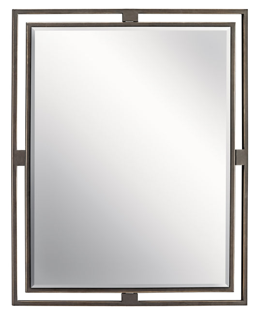 Kichler Hendrik 24-in x 30-in Framed Rectangle Bathroom Vanity Mirror ( Olde Bronze )