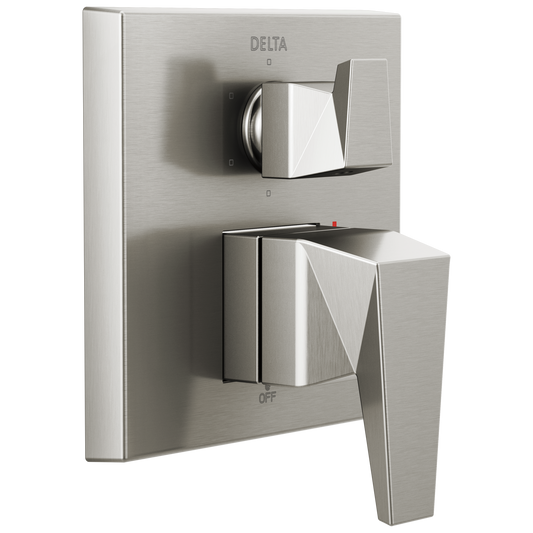 Delta Trillian Lumicoat Stainless 3.75-in Universal Bathtub/Shower Diverter 0.5-in -ID