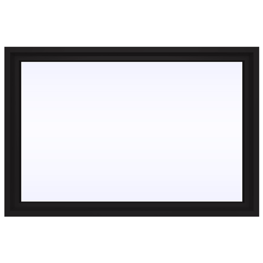 JELD-WEN FiniShield V-4500 35-1/2-in x 23-1/2-in Black Rectangle Picture Window