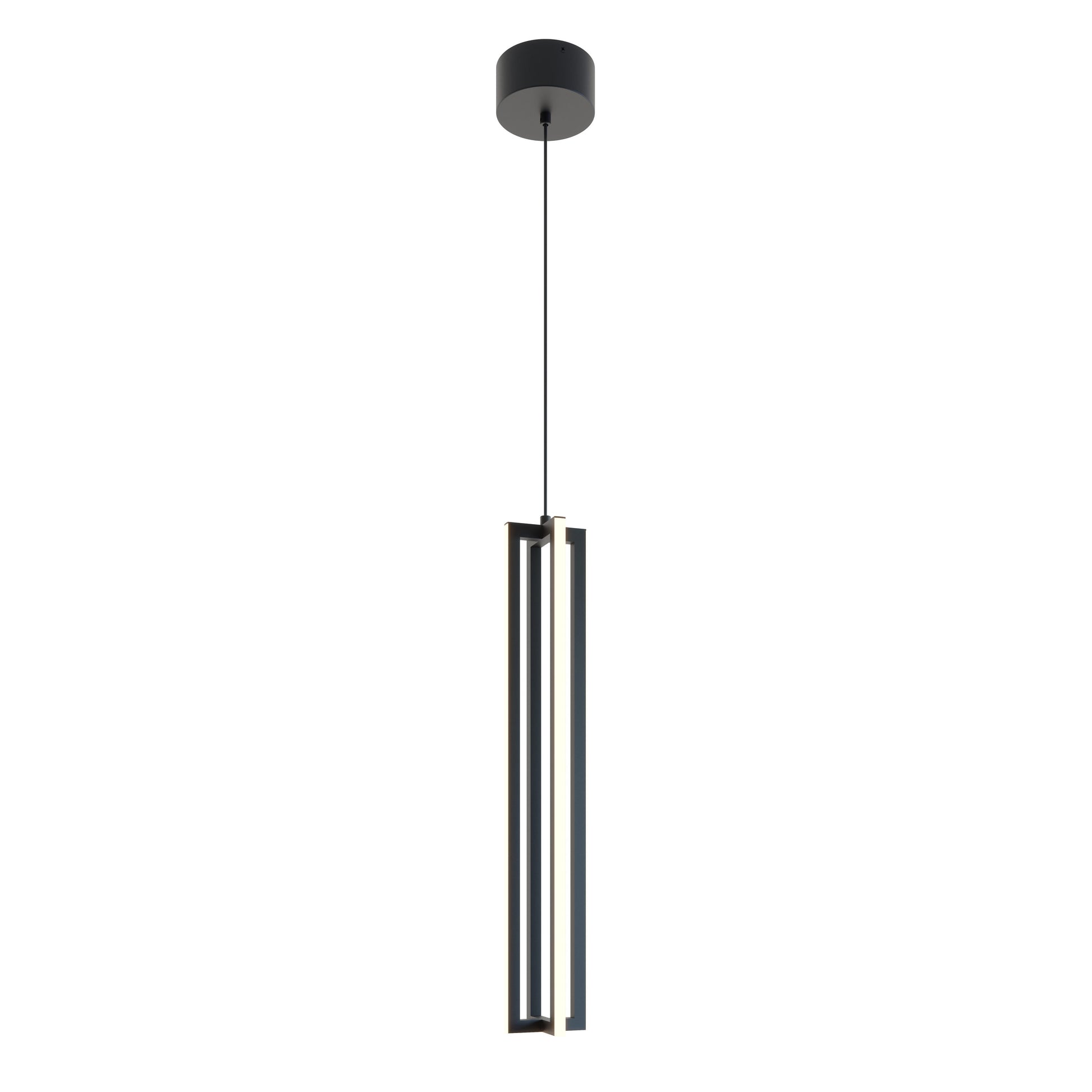 AFX Cass 1 -Light Black Modern/contemporary Geometric LED Large Indoor Hanging Pendant Light