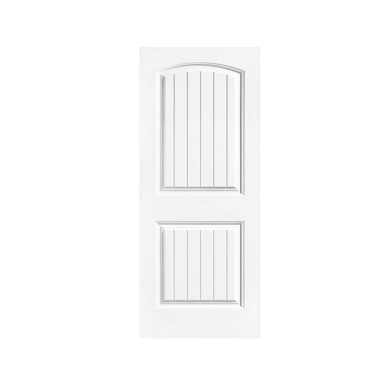 CALHOME 30-in x 80-in White MDF Hollow core Single Barn Door (Hardware Not Included)