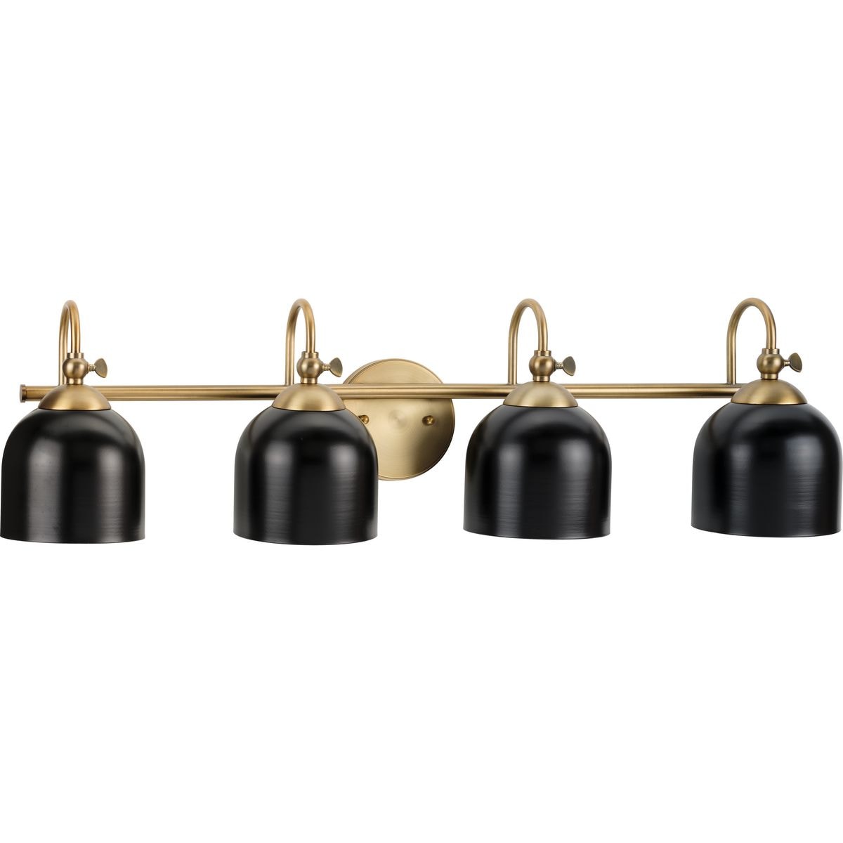 Progress Lighting Dalton 33-in 4 Light Brass Coastal Bathroom Vanity light