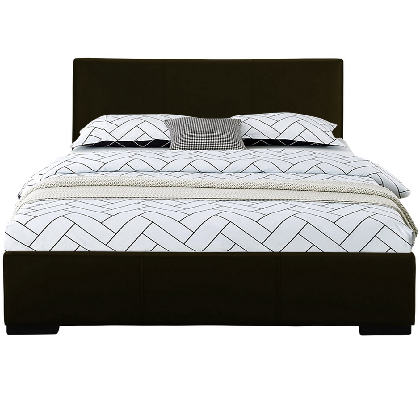Camden Isle King Black Platform Bed with Headboard