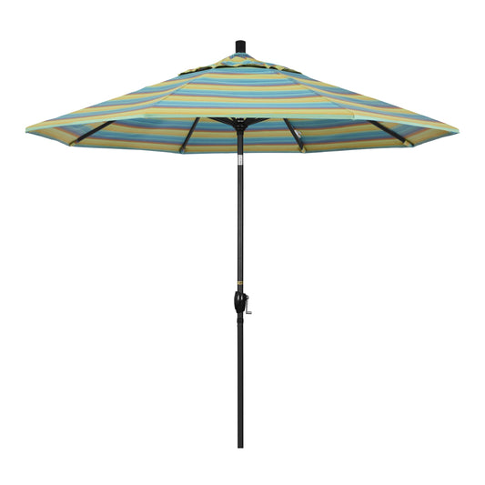 California Umbrella 9-ft Aluminum Green Push-button Tilt Market Patio Umbrella