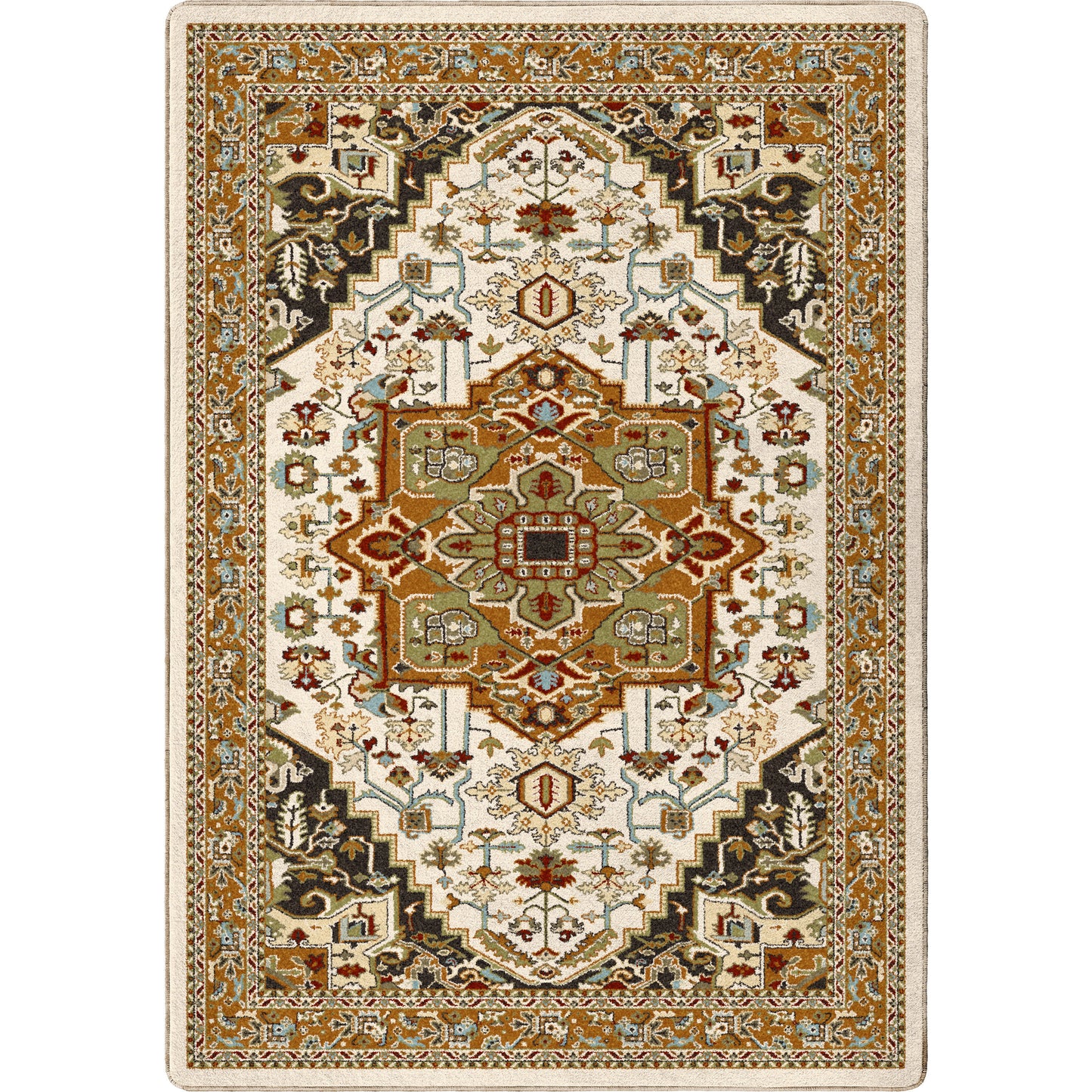 American Dakota 5 x 8 (ft) Tufted Nylon Voyage Rectangular Indoor Persian Spot Clean Only Area rug