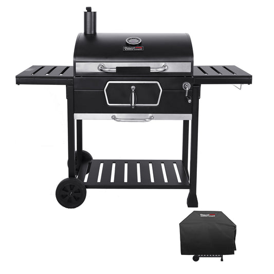 Royal Gourmet 30-in W Black Cart Charcoal Grill