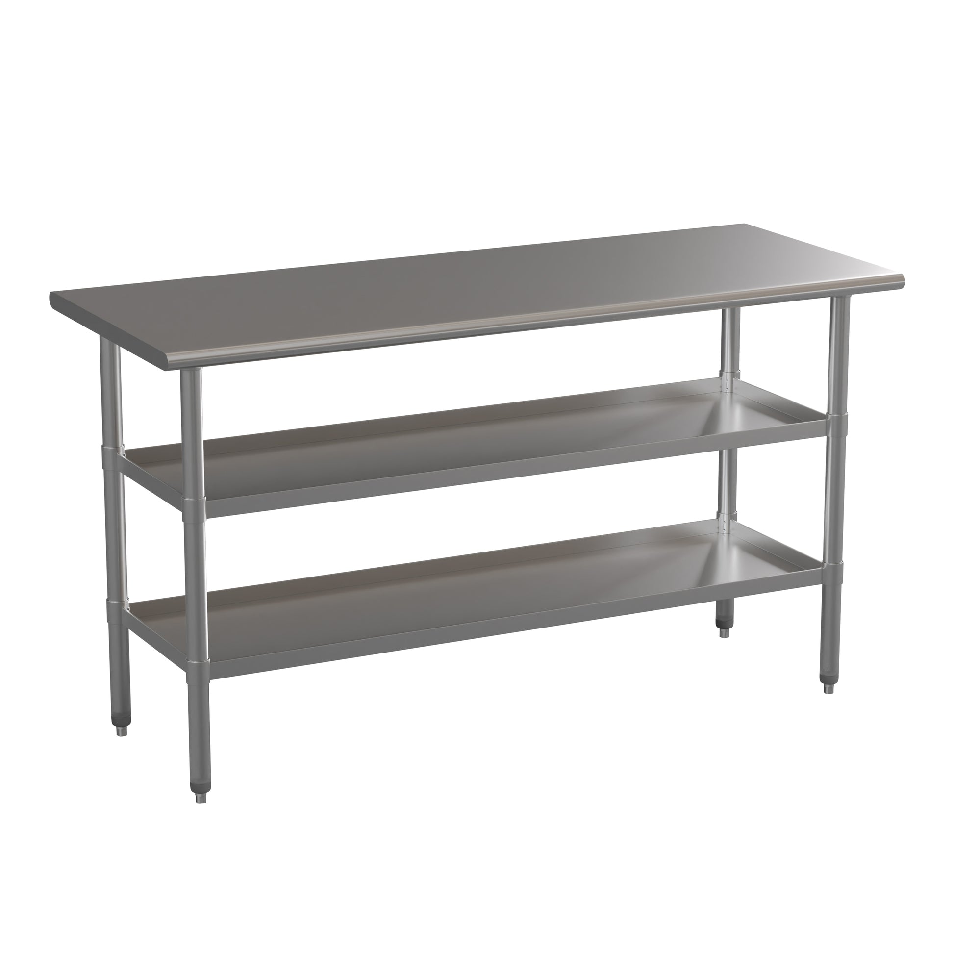 Flash Furniture Stainless Steel Contemporary/Modern Metal Dining Table, with Silver Finish and Metal 24.0-in L x 34.5-in H