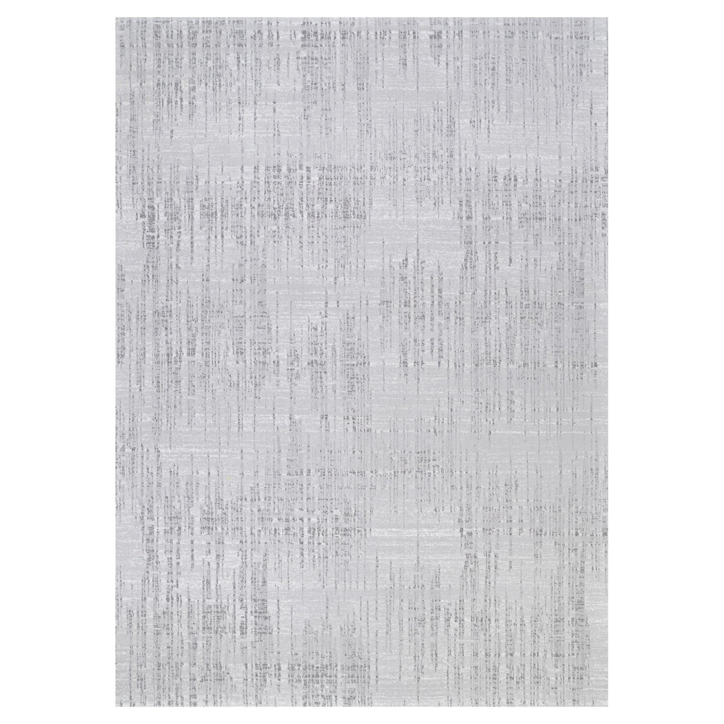 Couristan Marina 5 x 8 (ft) Loomed Polypropylene Snowcap-Grey Rectangular Indoor Abstract Industrial Spot Clean Only Pet Friendly Area rug