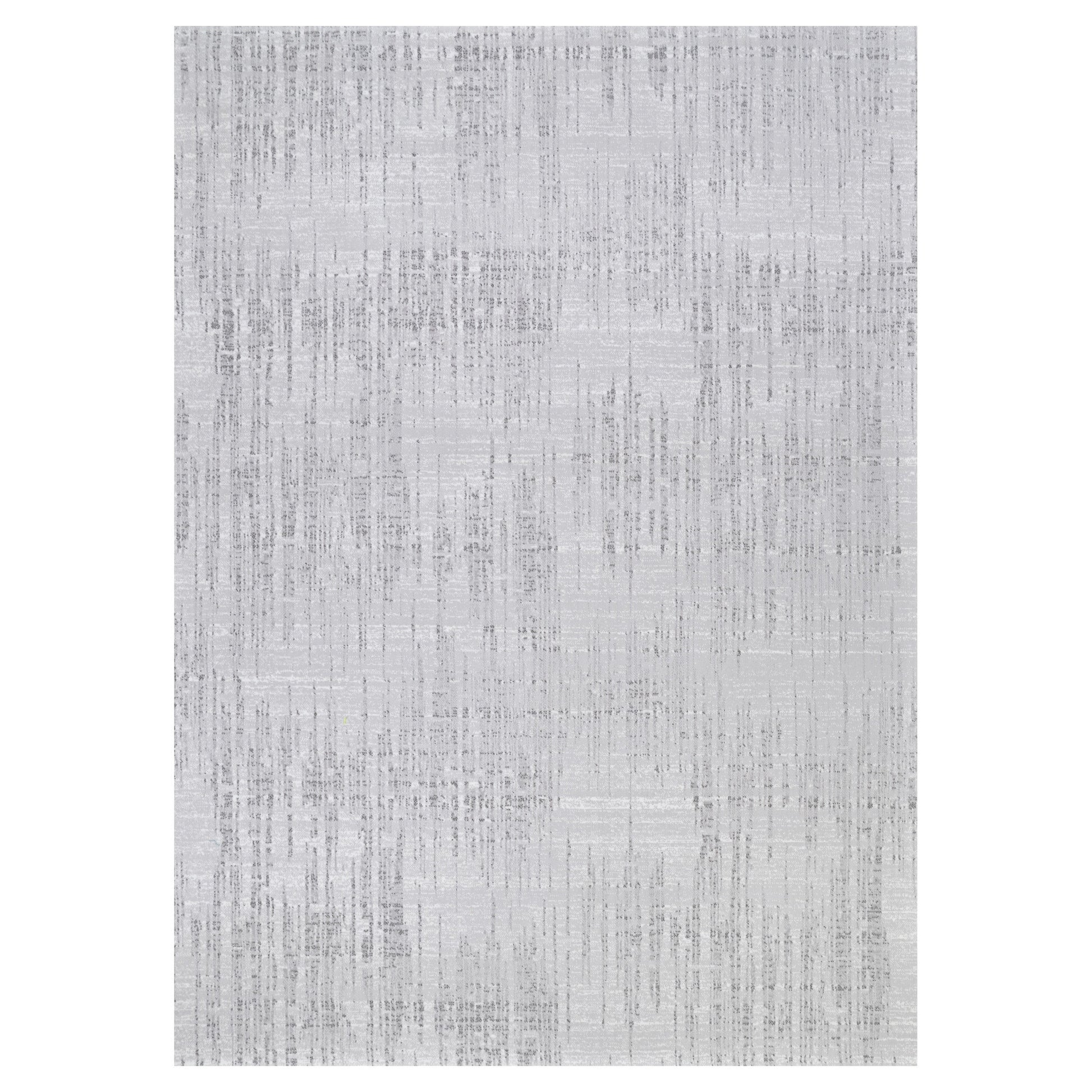 Couristan Marina 5 x 8 (ft) Loomed Polypropylene Snowcap-Grey Rectangular Indoor Abstract Industrial Spot Clean Only Pet Friendly Area rug