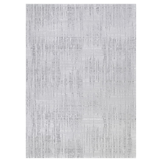 Couristan Marina 5 x 8 (ft) Loomed Polypropylene Snowcap-Grey Rectangular Indoor Abstract Industrial Spot Clean Only Pet Friendly Area rug