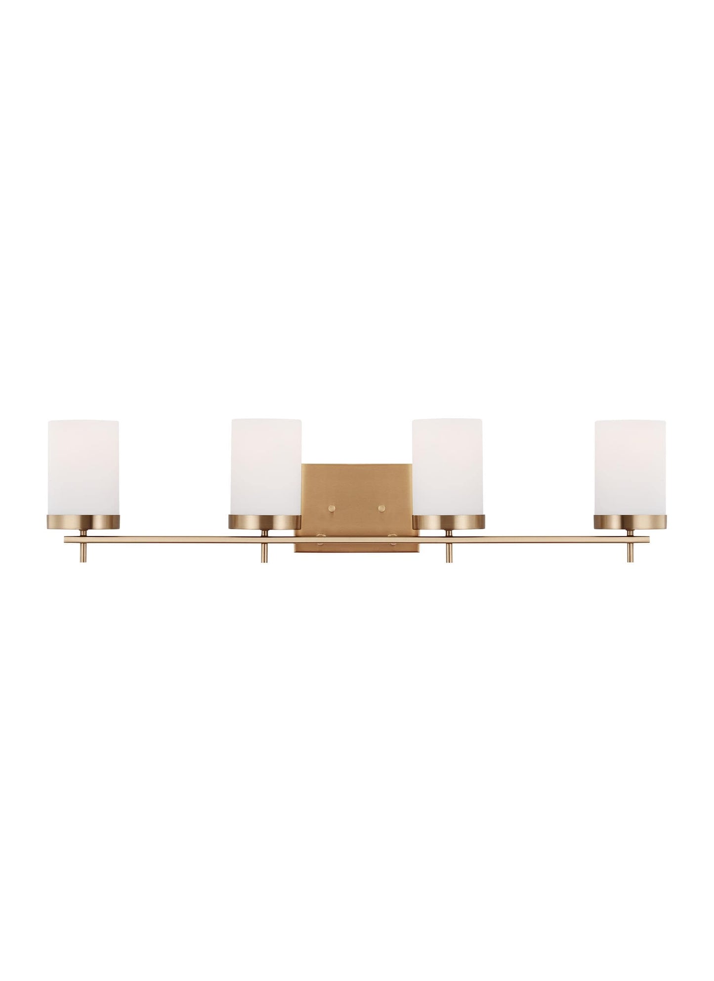 Generation Lighting Zire 34-in 4 Light Satin Brass Modern/contemporary Bathroom Vanity light