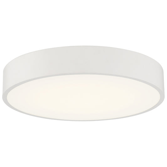 Access Lighting Como 1 -Light 21.75-in White Integrated LED Flush Mount Light