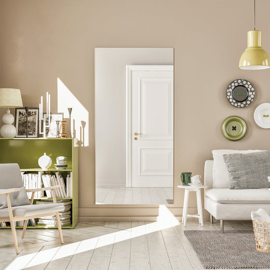 Eviva Sleek 60-in W x 30-in H Rectangle Glass Polished Frameless Wall Mirror