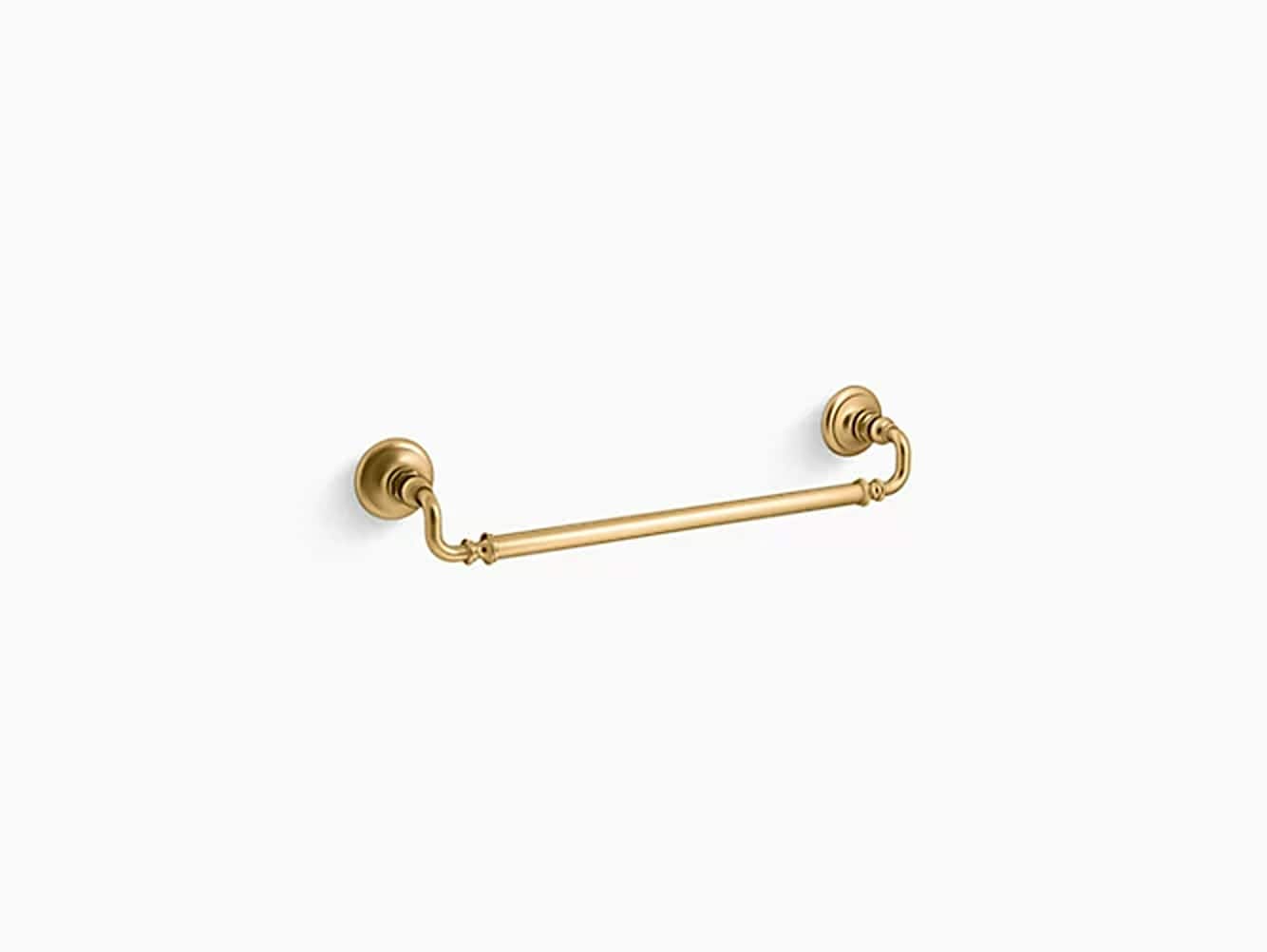 KOHLER Artifacts 21-in Vibrant Brushed Moderne Brass Wall mount Single Towel Bar