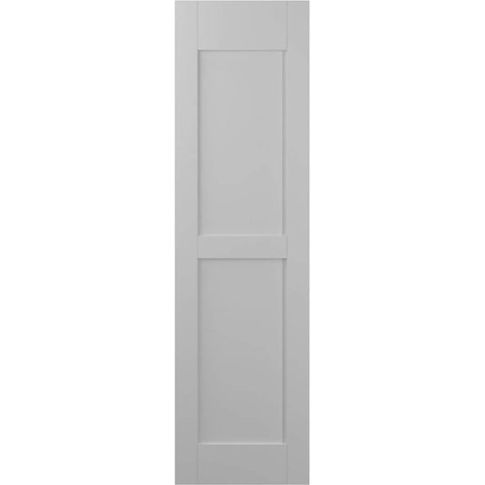 Ekena Millwork 18-in W x 70-in H Primed Paintable/Stainable Flat panel Wood Exterior Shutters ( 2 -Pack )