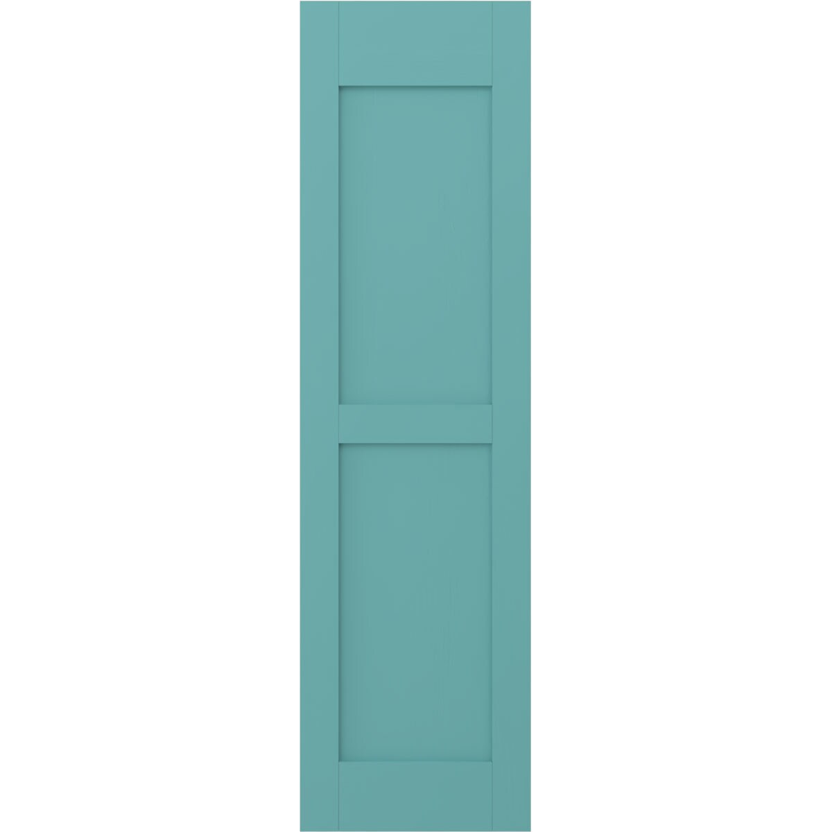 Ekena Millwork 18-in W x 77-in H Pure Turquoise Paintable/Stainable Flat panel Wood Exterior Shutters ( 2 -Pack )