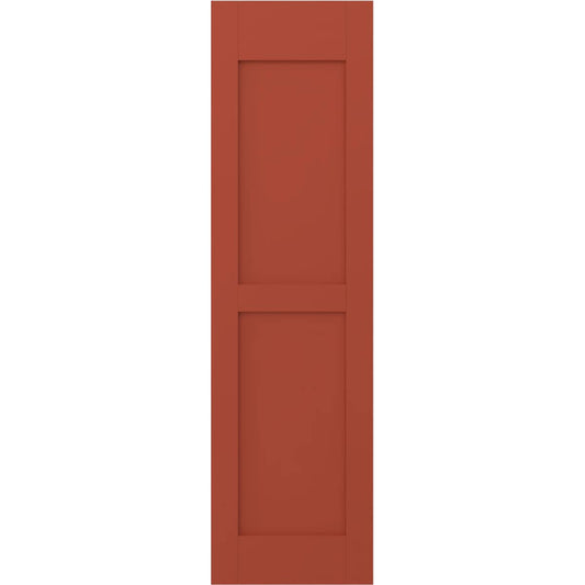 Ekena Millwork 12-in W x 53-in H Colorful Leaves Paintable/Stainable Flat panel Wood Exterior Shutters ( 2 -Pack )