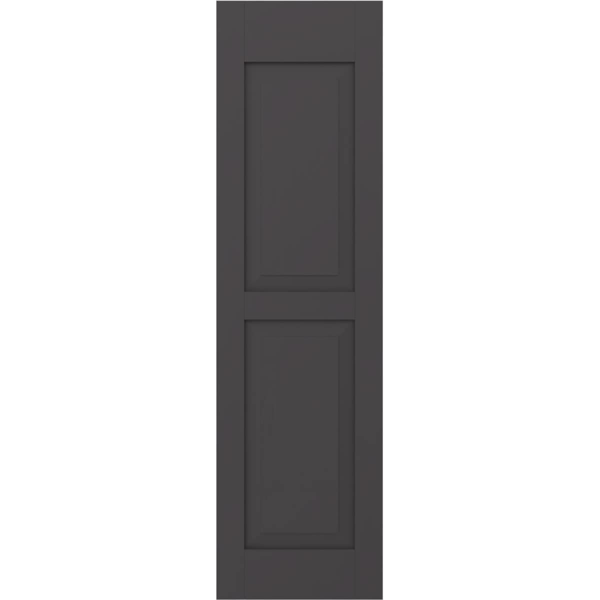 Ekena Millwork 18-in W x 62-in H Shadow Mountain Raised panel Wood Exterior Shutters ( 2 -Pack )