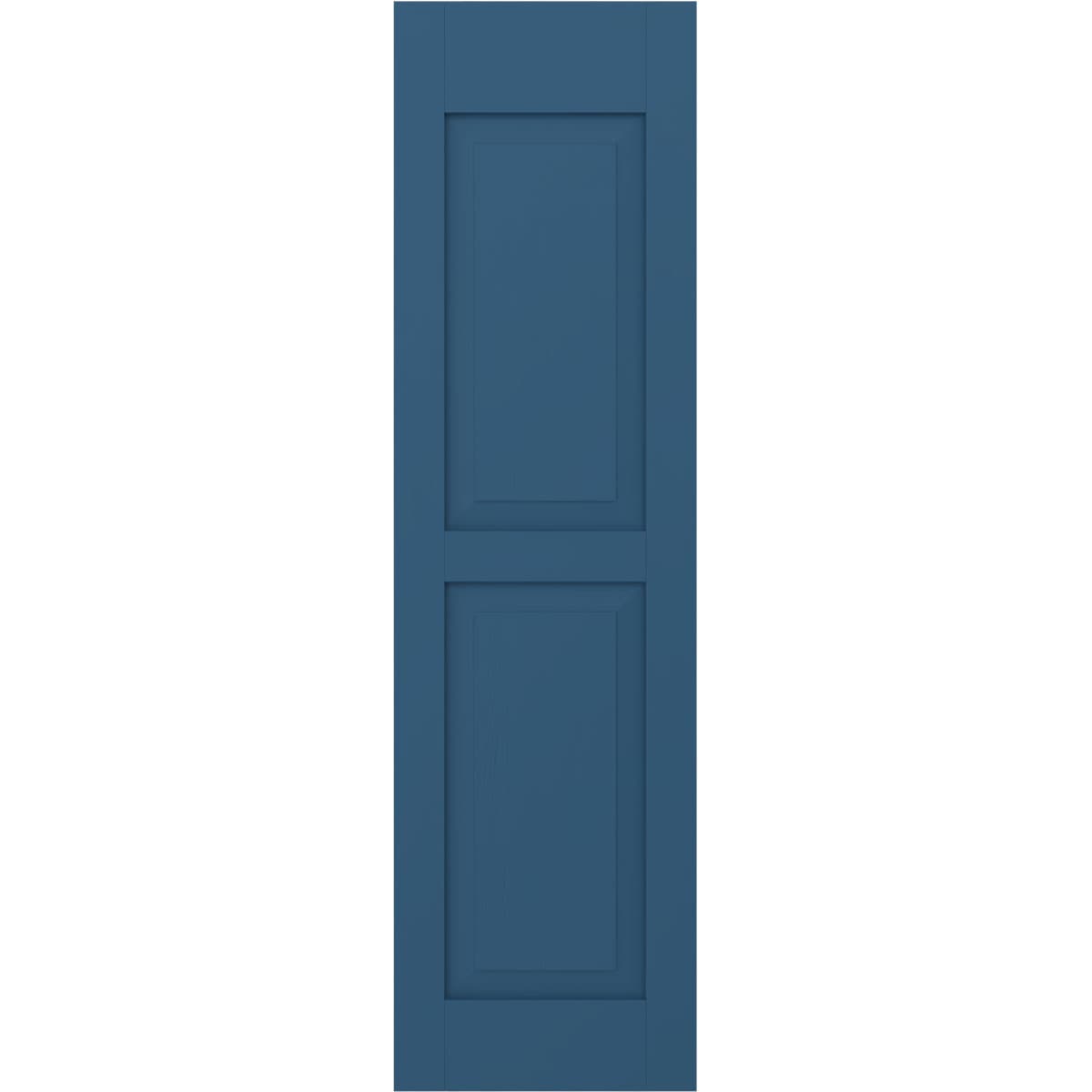 Ekena Millwork 15-in W x 72-in H Sojourn Blue Raised panel Wood Exterior Shutters ( 2 -Pack )
