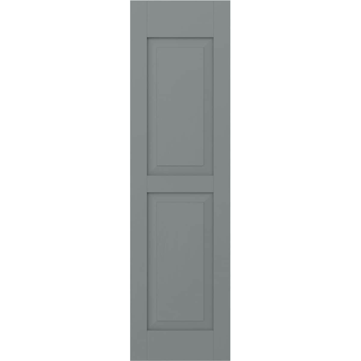 Ekena Millwork 15-in W x 47-in H Ocean Swell Raised panel Wood Exterior Shutters ( 2 -Pack )
