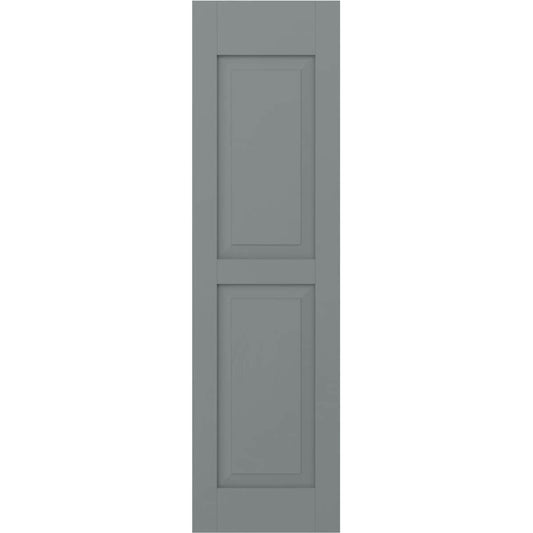 Ekena Millwork 15-in W x 47-in H Ocean Swell Raised panel Wood Exterior Shutters ( 2 -Pack )