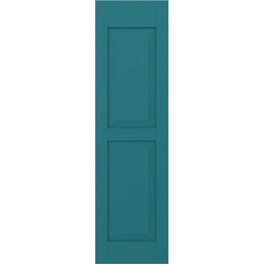 Ekena Millwork 18-in W x 48-in H Antigua Raised panel Wood Exterior Shutters ( 2 -Pack )
